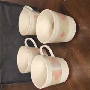 Set of 4 Corelle by Corning MIRAGE Cups/Mugs Vintage